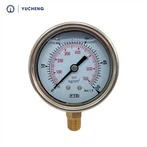 नीचे तेल भरा दबाव गेज